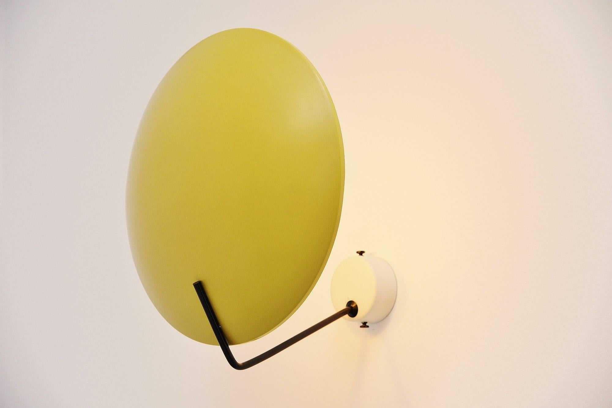 Painted Stilnovo Wall Lamp Model 232 by Bruno Gatta, Italy, 1962 For Sale