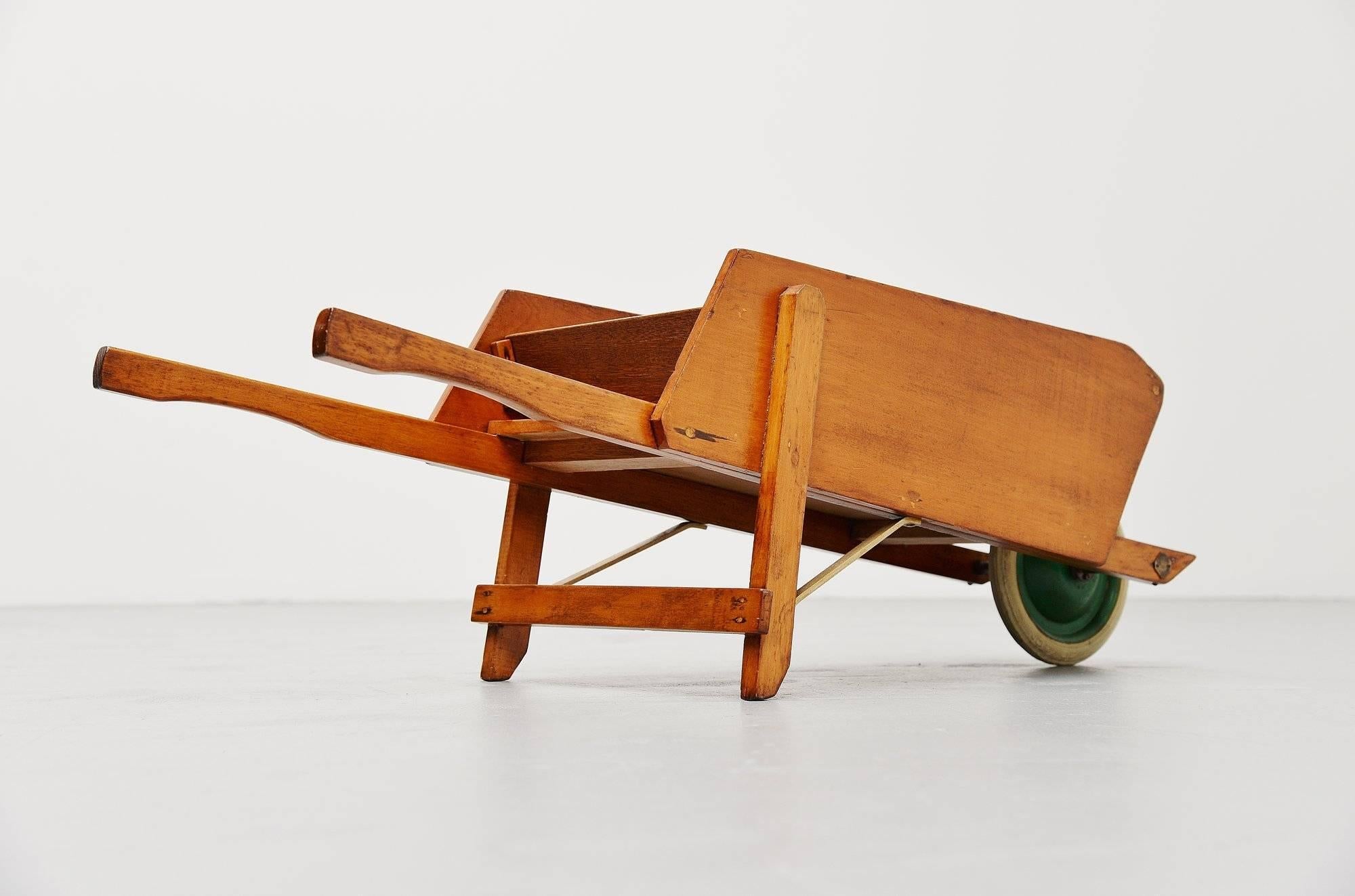 Painted Ado Wheelbarrow by Ko Verzuu, 1950 For Sale