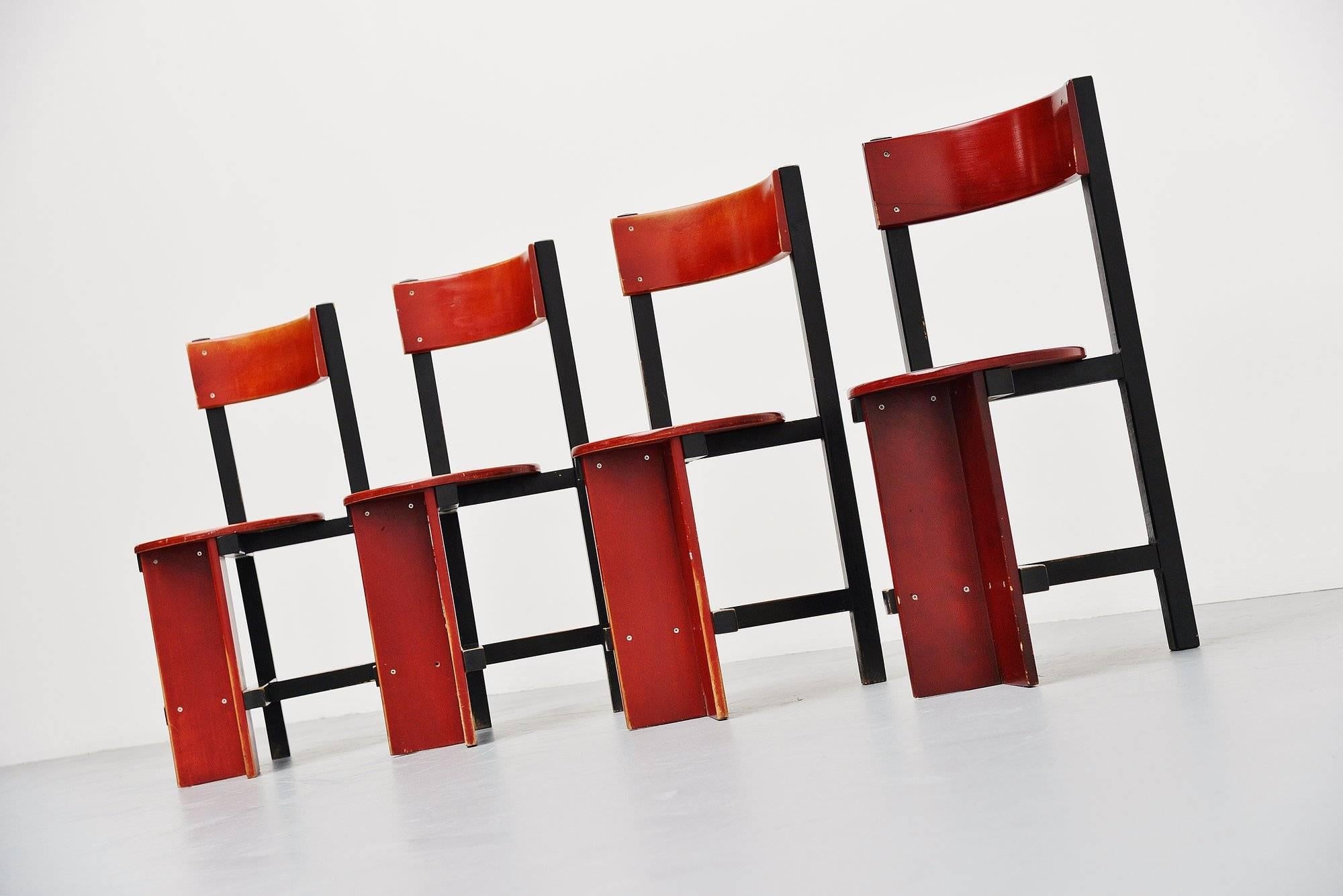 Painted Piet Blom Bastille Chair for Twente Institute of Technology, 1964 For Sale