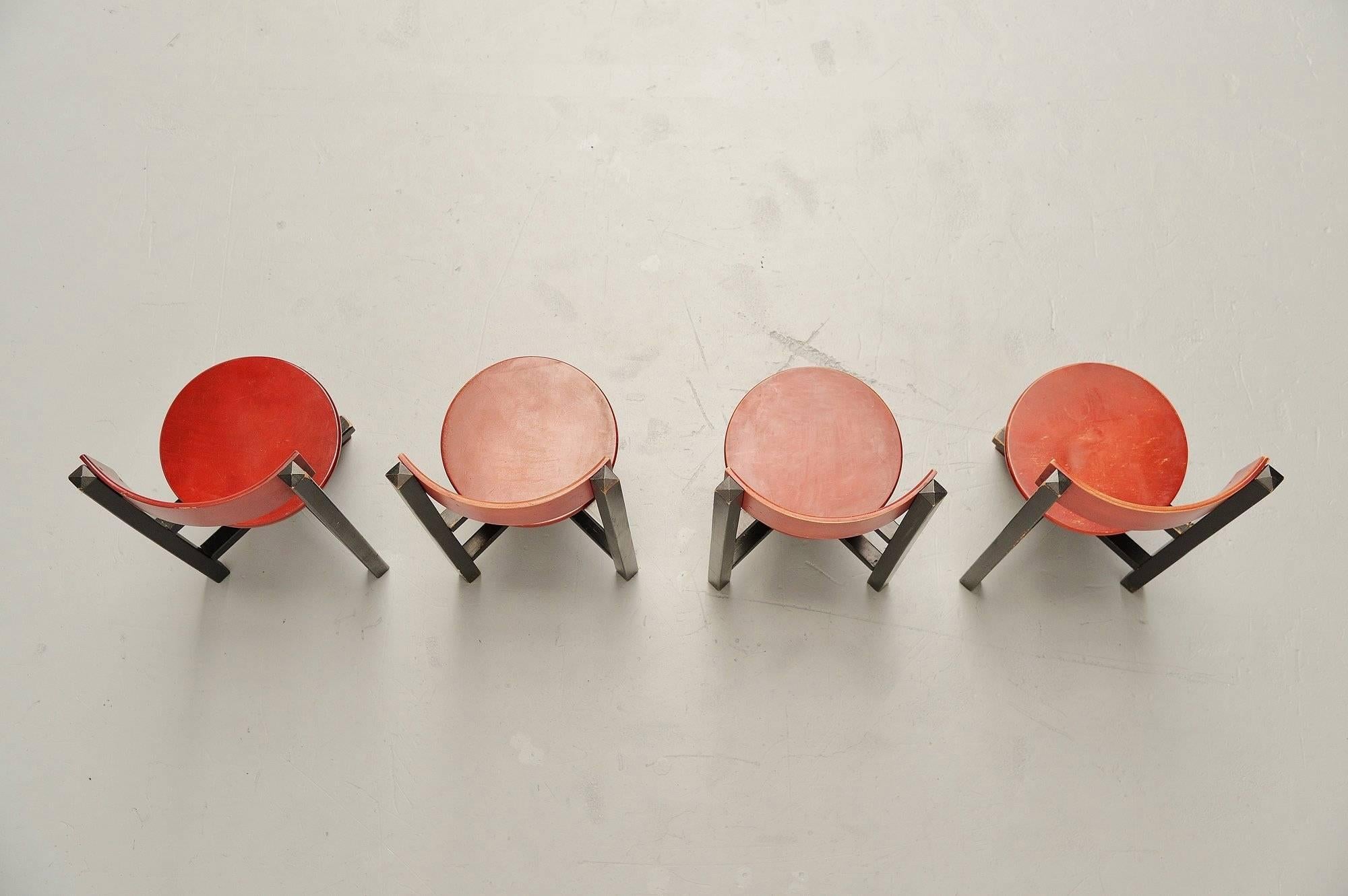 De Stijl Piet Blom Bastille Chair for Twente Institute of Technology, 1964 For Sale