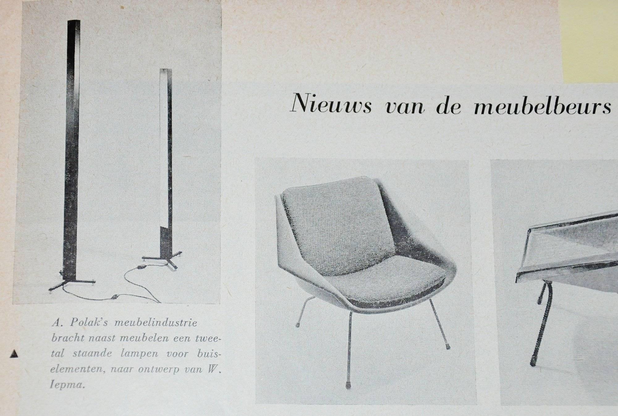 Willem Iepma Floor Lamp by Polak Holand, 1954 1