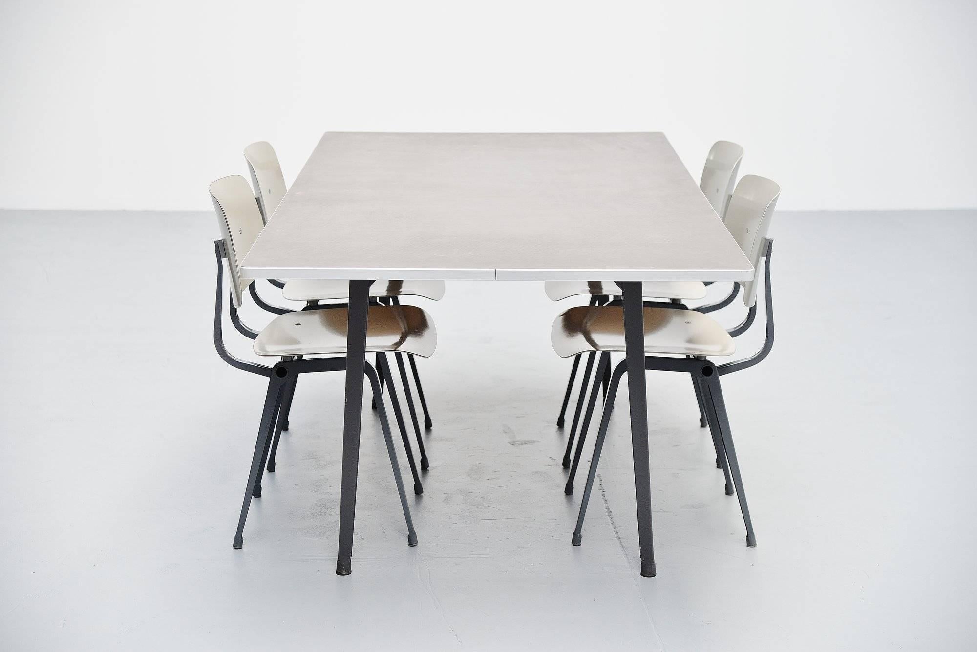Metal Friso Kramer Reform Table Ahrend de Cirkel, 1955 For Sale
