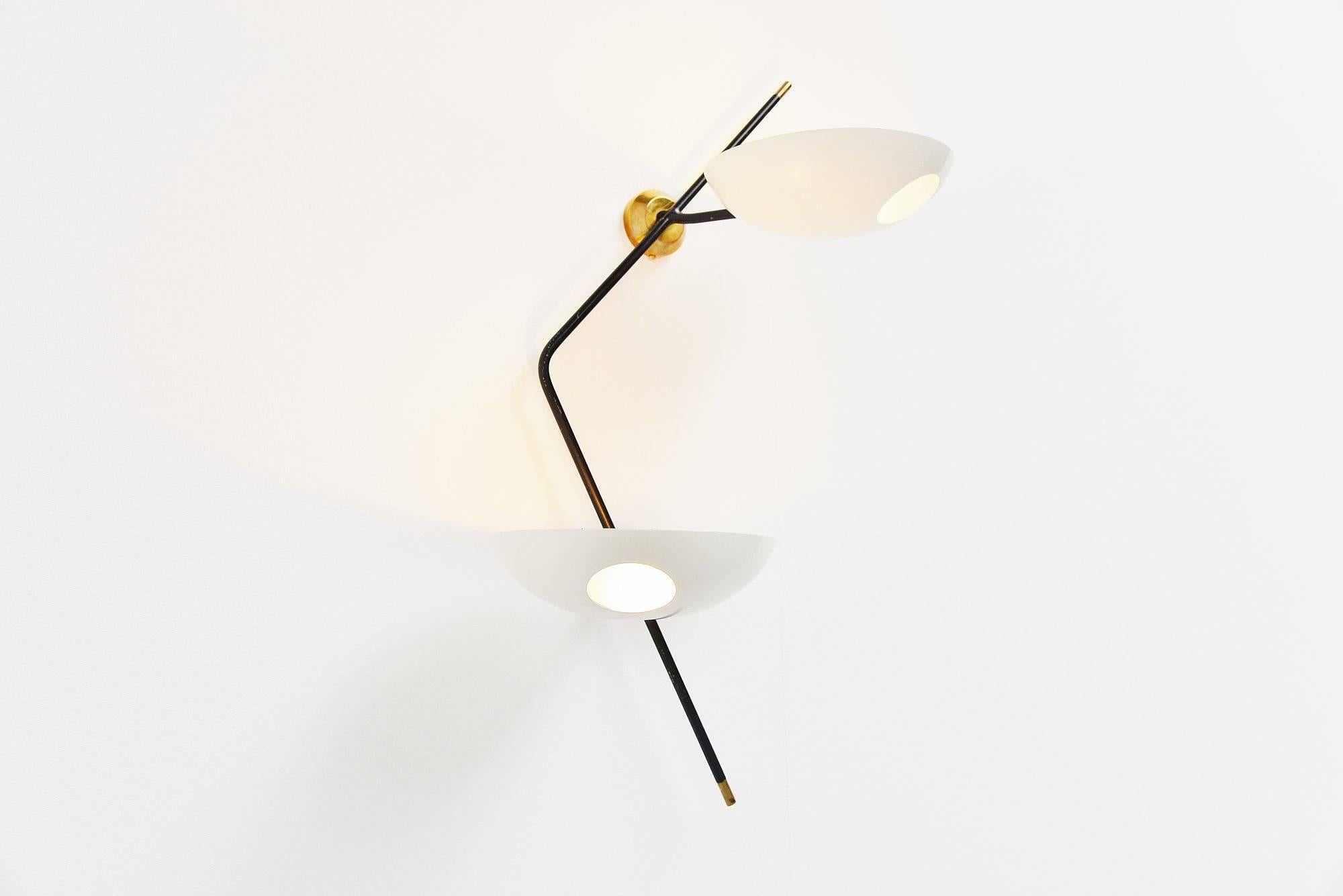 Mid-Century Modern Stilnovo Wall Lamp by Bruno Gatta, Italy, 1955