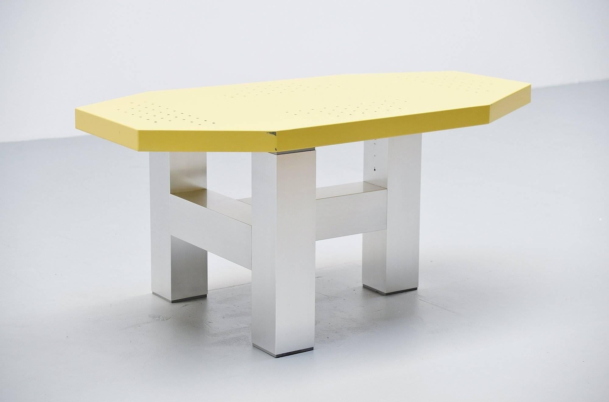 Dutch Martin Visser Modernist Table TE21 Spectrum, 1987 For Sale