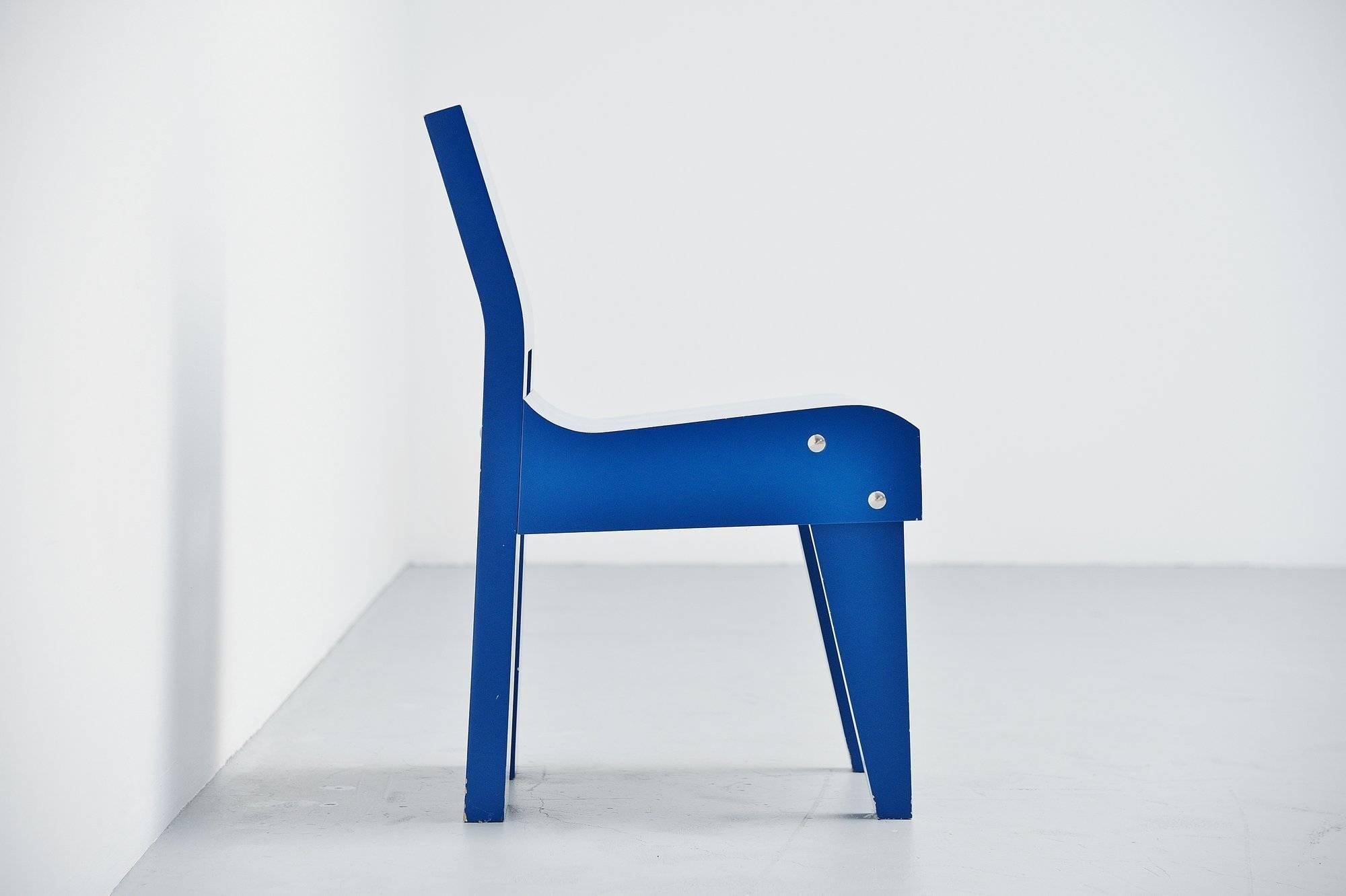 Martin Visser Modernist Chair SE20 Spectrum, 1988 In Excellent Condition For Sale In Roosendaal, NL