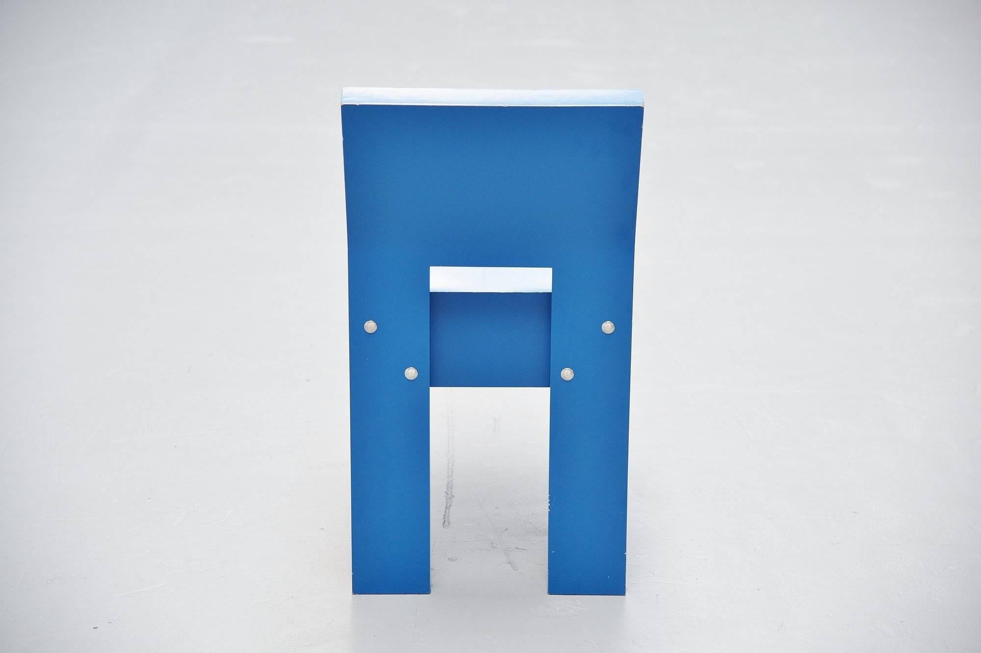 Late 20th Century Martin Visser Modernist Chair SE20 Spectrum, 1988 For Sale