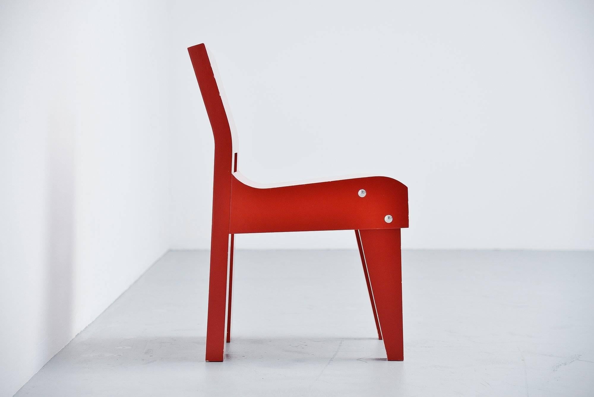 Mid-Century Modern Martin Visser Modernist Chair SE20 Spectrum, 1988 For Sale