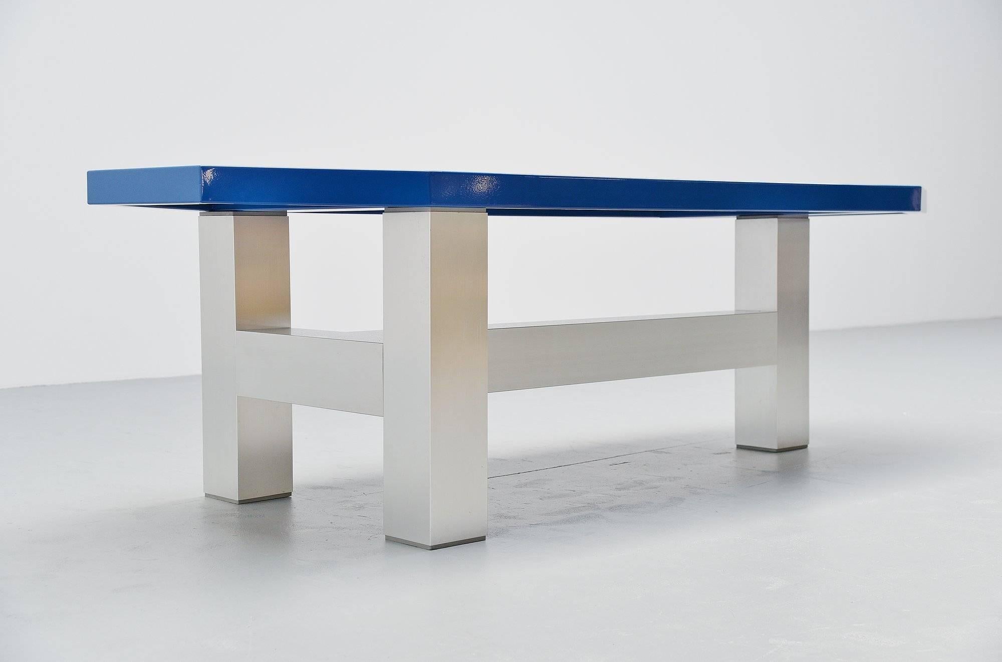 Dutch Martin Visser Modernist Table Te20 Spectrum, 1987 For Sale