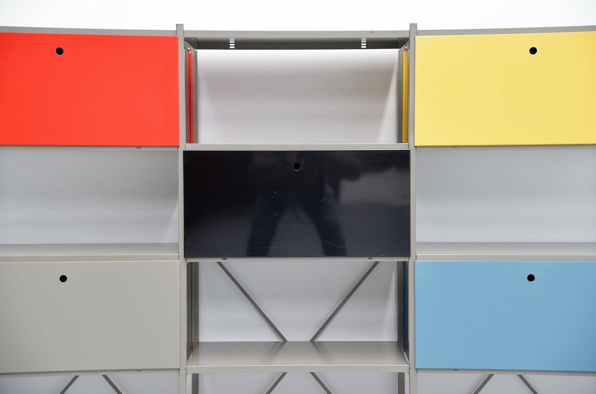 Wim Rietveld 663 Modular Cabinet for Gispen, 1954 In Good Condition In Roosendaal, NL