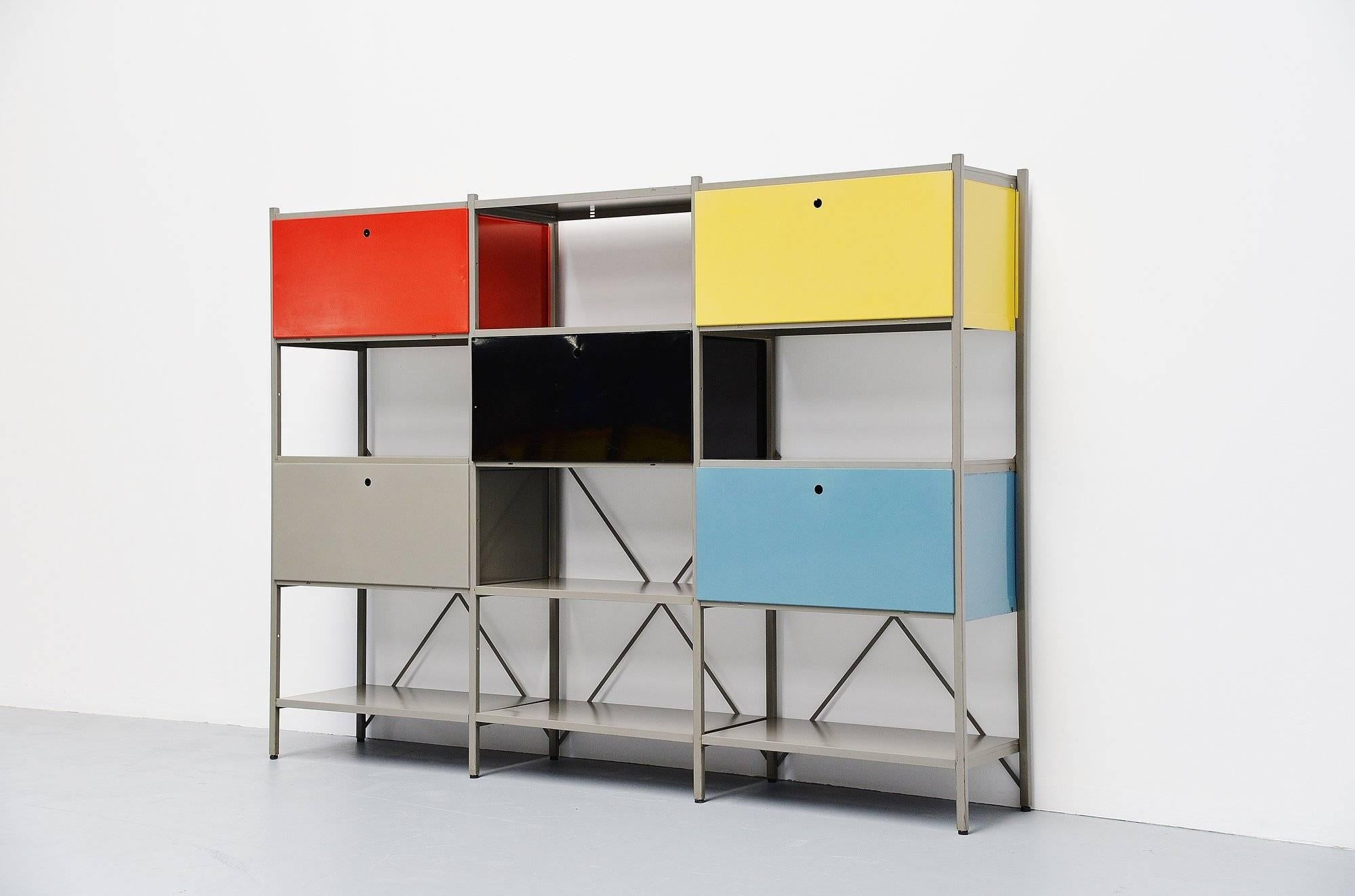 Dutch Wim Rietveld 663 Modular Cabinet for Gispen, 1954