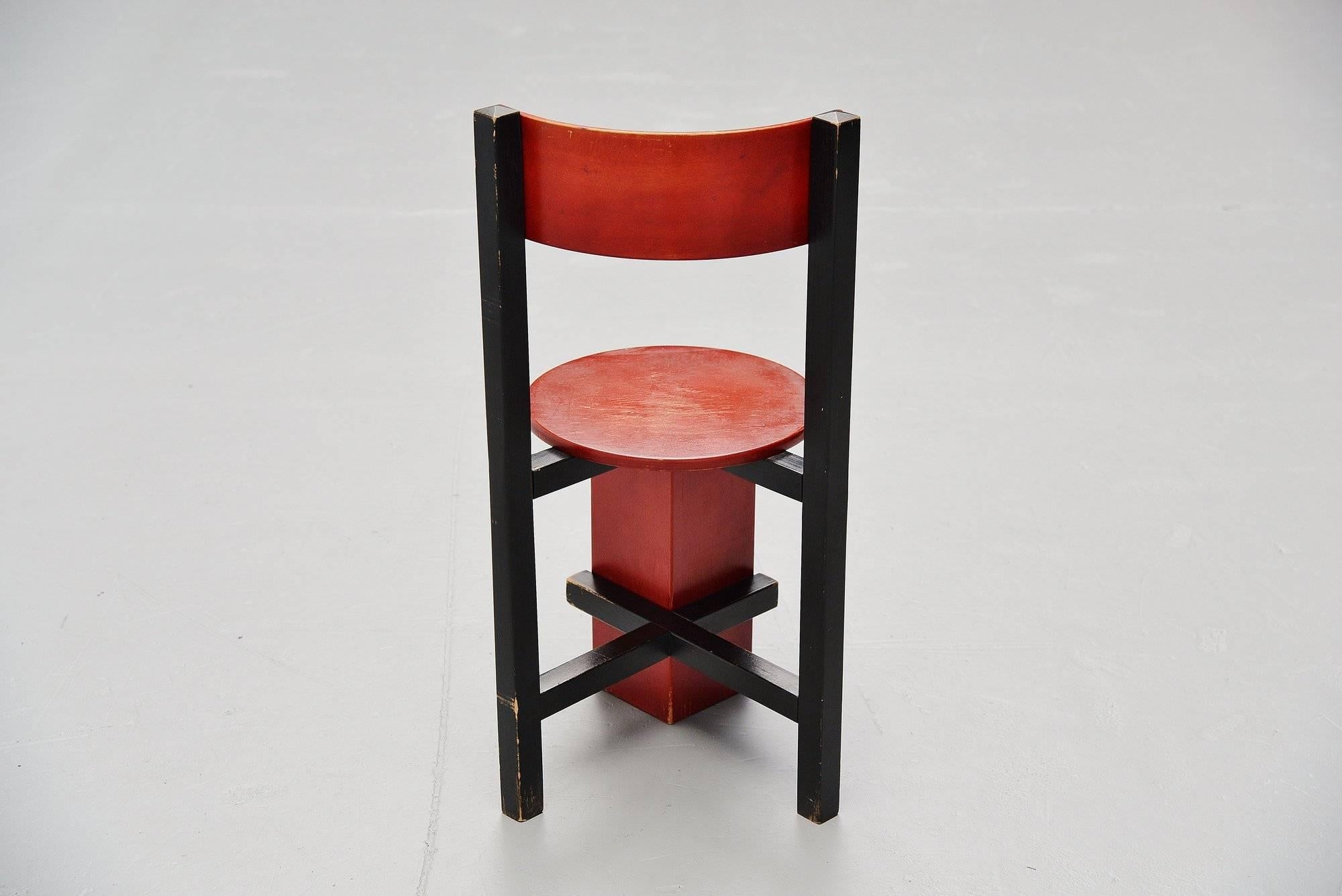 Wood Piet Blom Bastille Chair for Twente Institute of Technology, 1964 For Sale