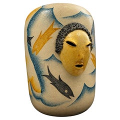 Vase en céramique émaillée de Gio Ponti, style Art déco, Italie, années 1920