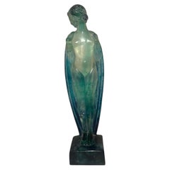 Marcel-André  Bouraine & Argy-Rousseau escultura de pasta de cristal