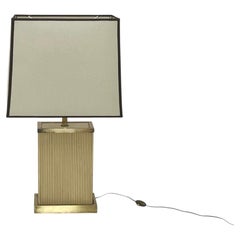Lámpara de mesa italiana de los años 60 con base cónica y pantalla de pergamino