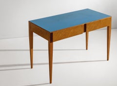 Italienischer Schreibtisch, entworfen von Gio Ponti in den 1950er Jahren, Holzgestell