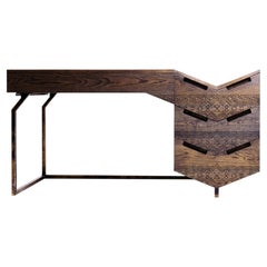 Mvelo Desk: Sculptural desk merging Zulu symbolism with contemporary African des