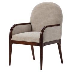 Elegante sillón de madera hecho a mano. Colección Savoy Mariner