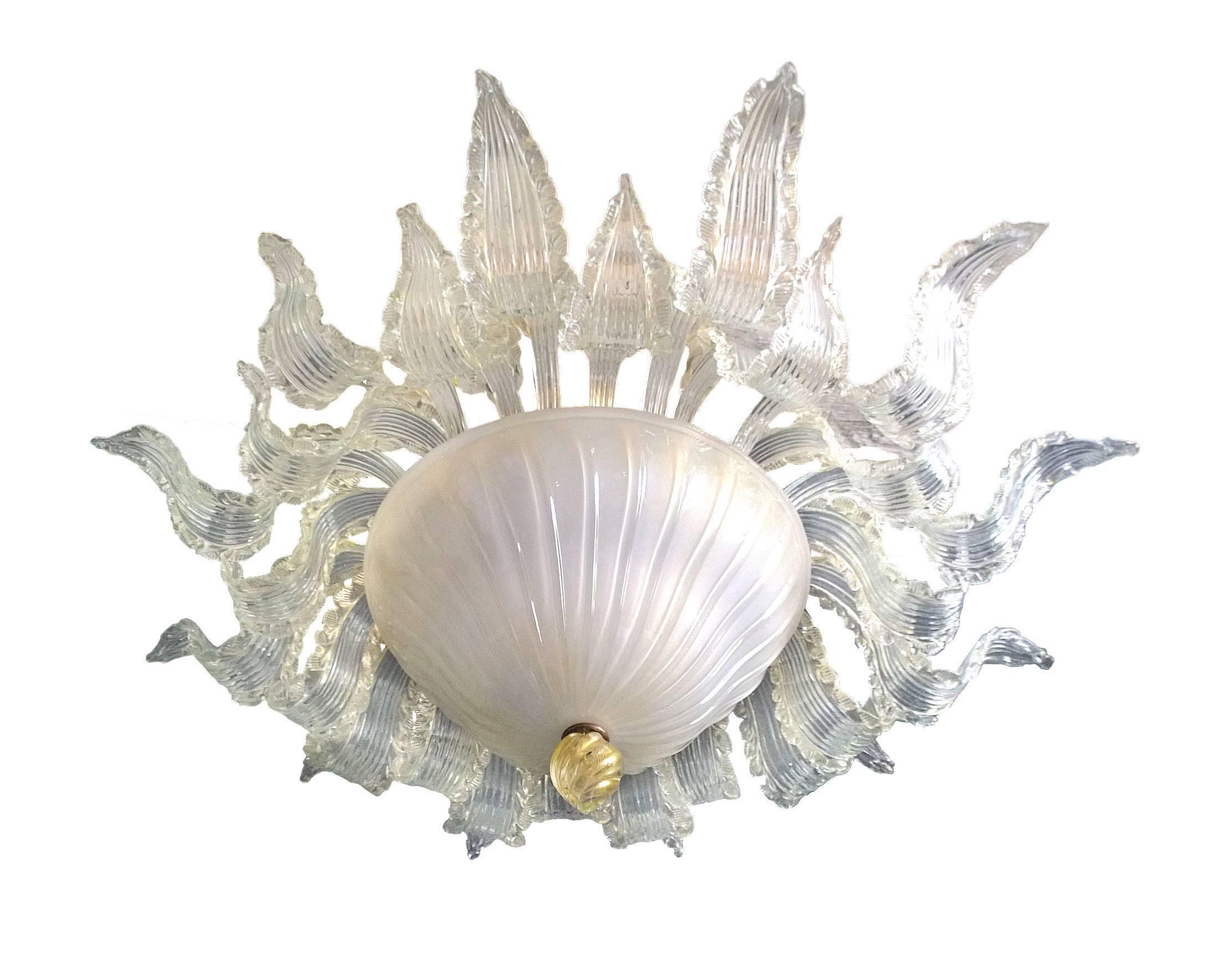 Modern Murano Chandelier by Ercole Barovier