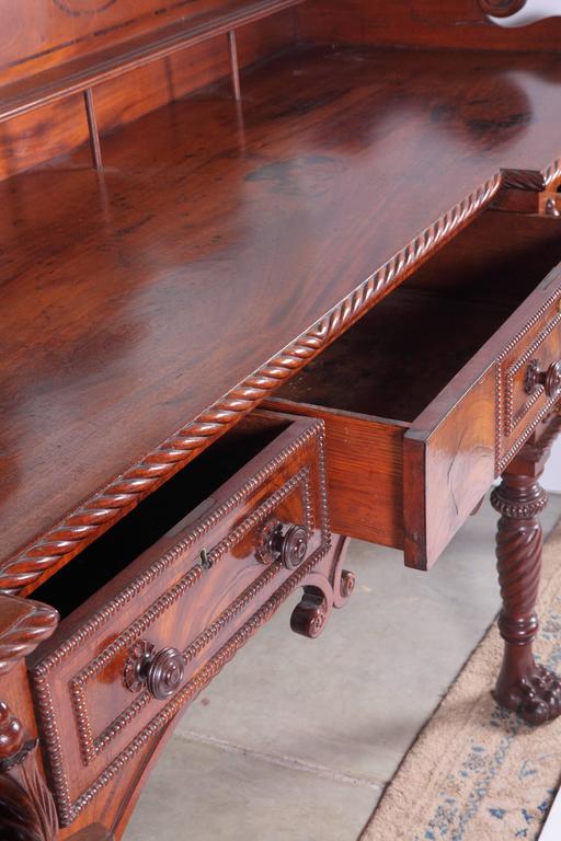Antique 19th Century Irish Mahogany Sideboard For Sale at 1stDibs