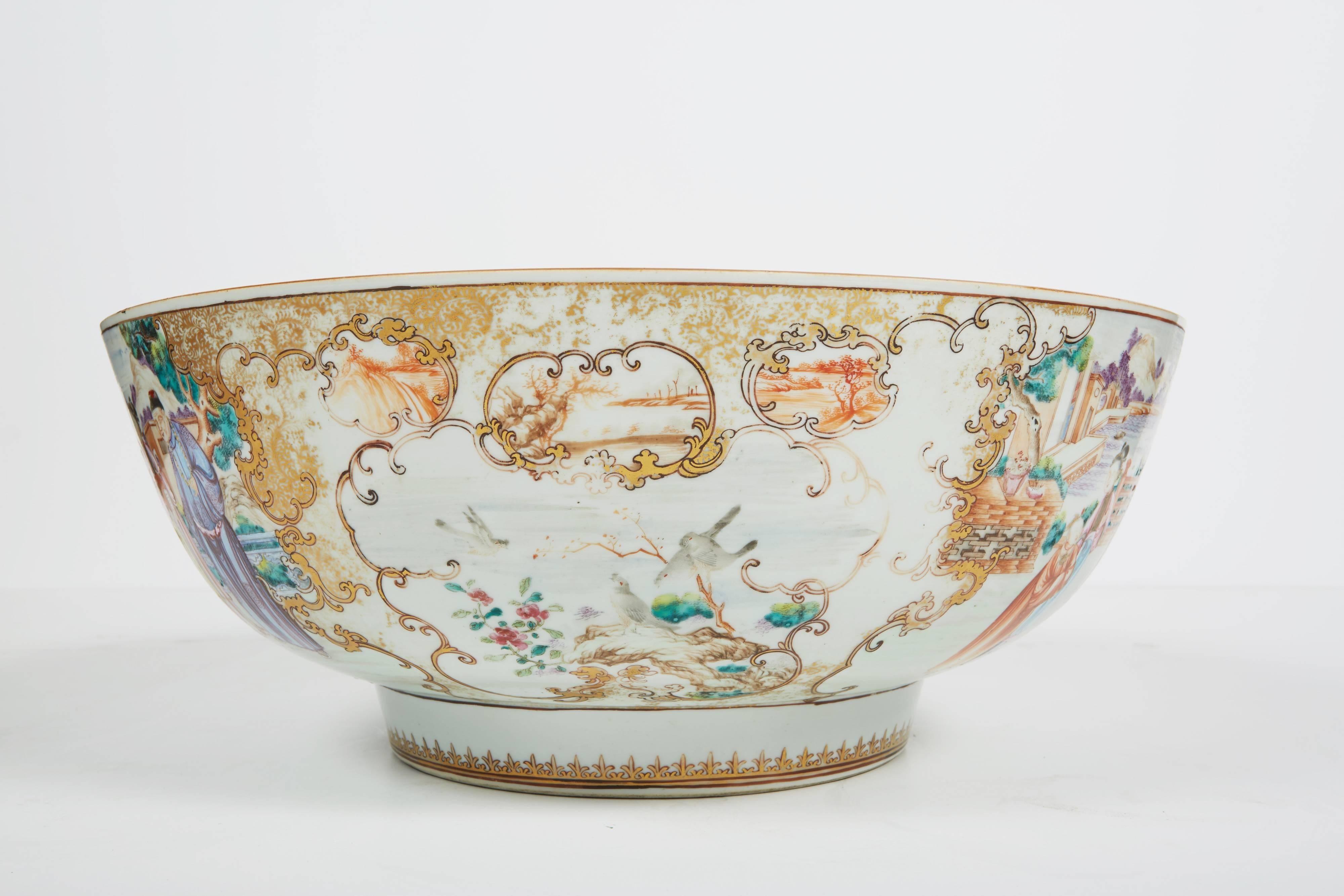 18th century punch bowl