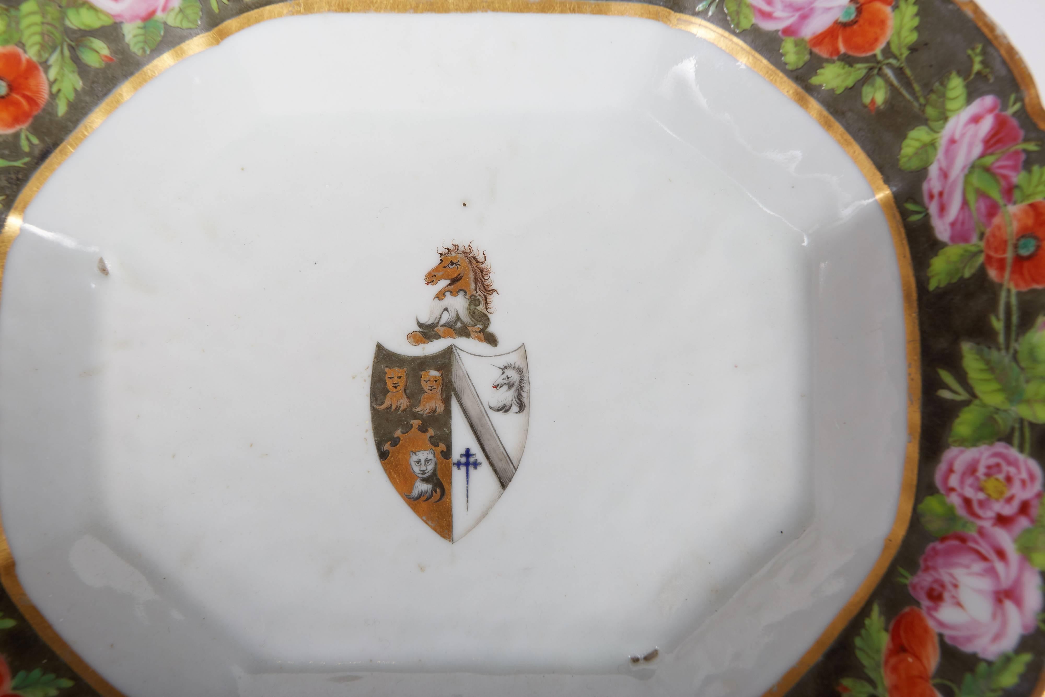 Hand-Painted Chinese Export Armorial Tray