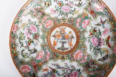 Pair of Chinese Export Rose Medallion Armorial Small Plates