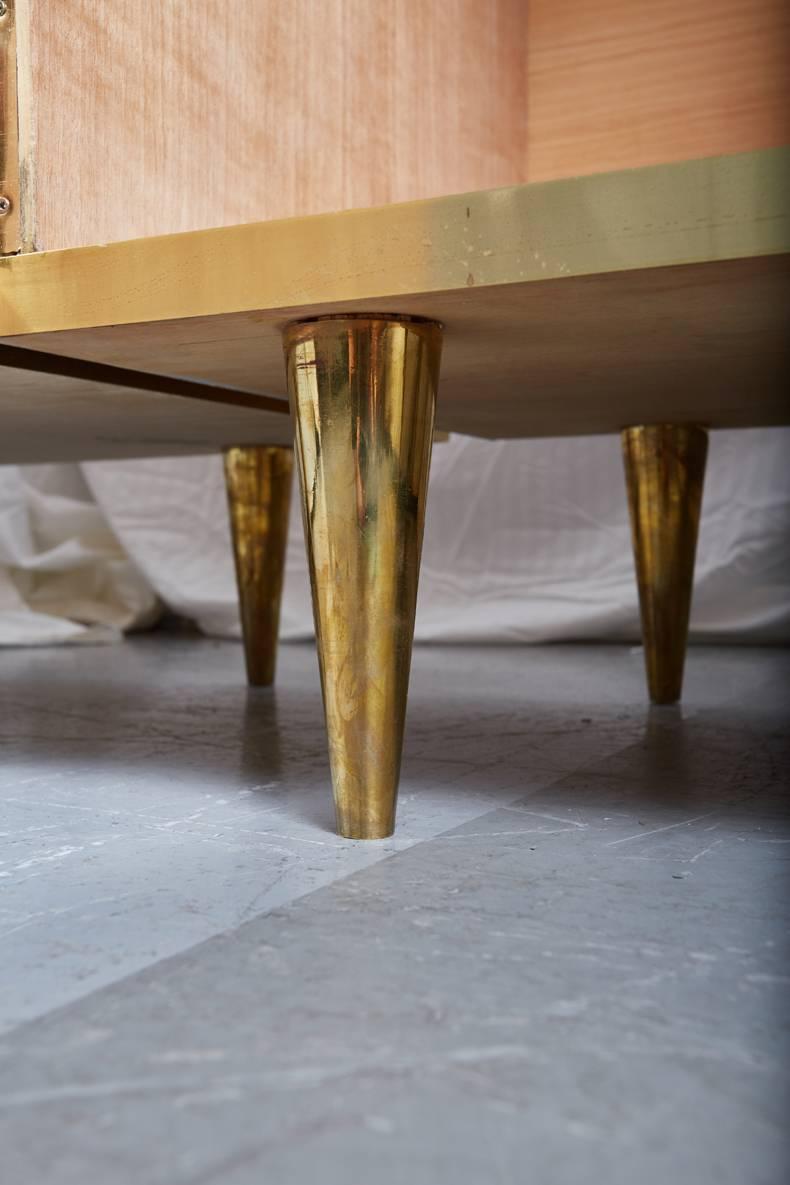 Pair of Midcentury Italian Brass Cabinets by Sandro Petti for Metallarte 3