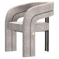 Bouclé Frame Lacquered Hudson Dining Chair Made in Portugal by Muranti