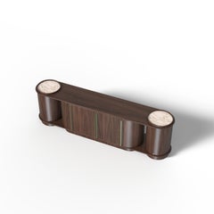 Benton Sideboard, Walnut & Volakas Marble, Made in Portugal by Muranti