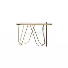 Kilgore Console Table, Walnut & Volakas Marble, Made in Portugal by Muranti