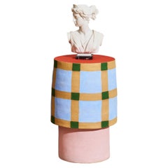 The Checkered Sculptural Ceramic Table by Object-Matter x Darlene Molnar