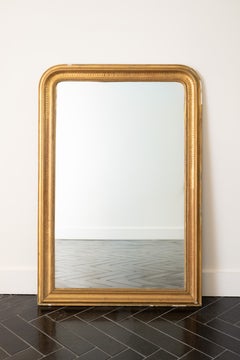French Louis Philippe Gold-Gilt Mirror, Mid 19th Century