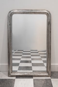 French Louis Philippe Silver-Gilt Mirror, Mid-19th Century
