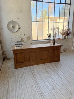 1950s Pine Shop Counter 211cm