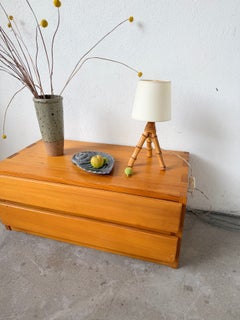 1960s Rattan Desk or Table Lamp
