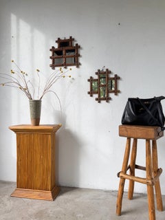 Pair of Tramp Art Mirror Frames (c. 1900)