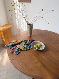 Dominique Guillot Vallauris Blue Stoneware Dish, 1960s