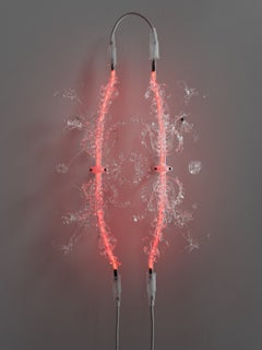 "A bit of Love" di Clara Schweers, opera da parete con luci al neon soffiate a bocca