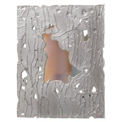 Speculum 07 by Et Arrangement: Wall-Mounted Sculpture in Cast Tin and Mirror