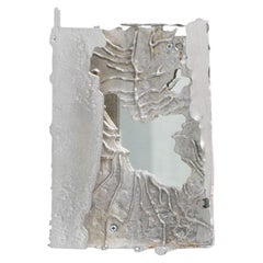 Speculum 08 by Et Arrangement: Wall-Mounted Sculpture in Cast Tin and Mirror