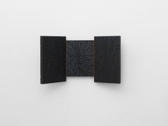 Triptych III by Et Arrangement: Labyrinthine Wood Sculpture, Signed.