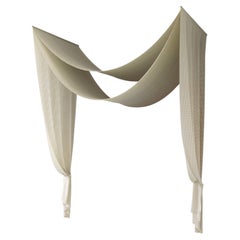 Bed Crown by Tronhjem Rømer, Silk Textile Canopy, Hand-made Textile Print