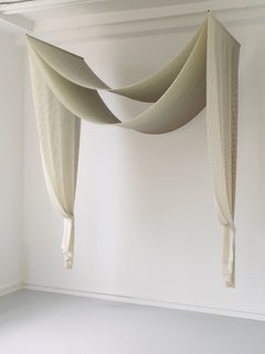 Bed Crown by Tronhjem Rømer, Silk Textile Canopy, Hand-made Textile Print