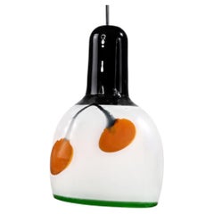 Unique Oiva Toikka Prototype Glass Pendant Lamp for Nuutajärvi, Finland
