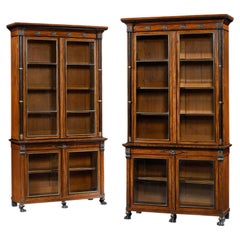 Pair of Regency Mahogany Bookcase, Attributed to Marsh & Tatham