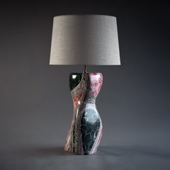 Skulpturale Scagliola-Tischlampe von Christopher Wall Design