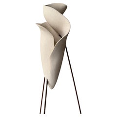 Gabbia Alta - Sculptural Stoneware and Oxidized Steel Vessel by Laura Giudice