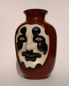 MASK 1 – Contemporary Handcrafted Sculptural Ceramic Vase