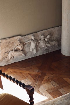 Mid-20th Century Greco Roman Plaster Fragment, Centauromachy Scene