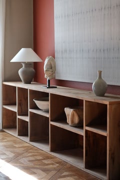 Custom Reclaimed Wood Shelving Unit - Versatile Storage Solution